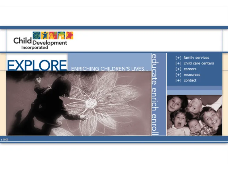 Child Development Incorporated website home page