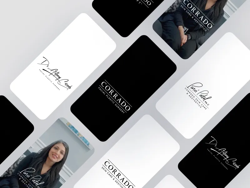 Corrado skin care and facial plastic surgery marks on phones