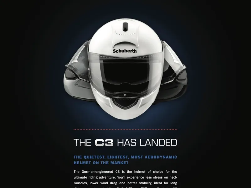 Schuberth C3 helmet ad