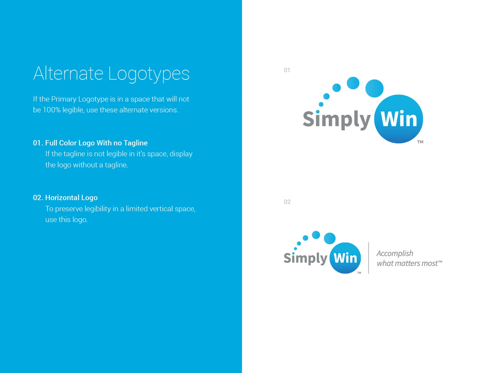 The alternate logotypes, without the tagline and horizontal