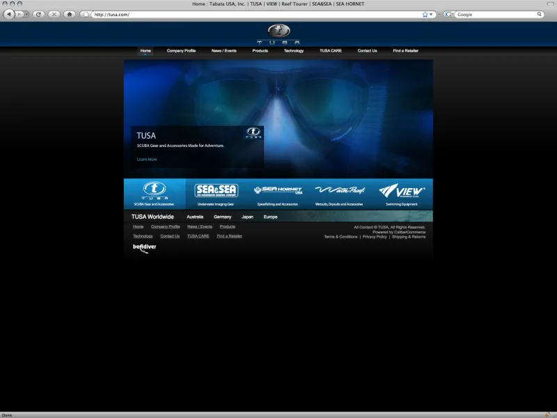 TUSA website home page