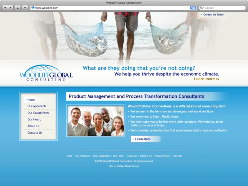 Woodliff Global Consulting website home page