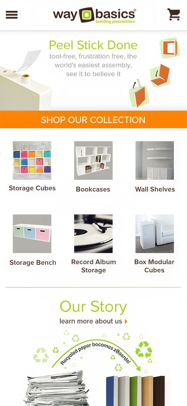 The mobile home page